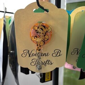 Orange Tiger Badge Reel